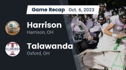 Recap: Harrison  vs. Talawanda  2023