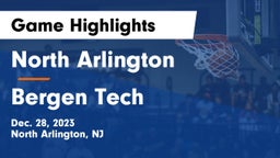 North Arlington  vs Bergen Tech  Game Highlights - Dec. 28, 2023
