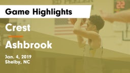Crest  vs Ashbrook  Game Highlights - Jan. 4, 2019
