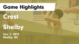 Crest  vs Shelby  Game Highlights - Jan. 7, 2019