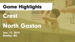 Crest  vs North Gaston  Game Highlights - Jan. 11, 2019