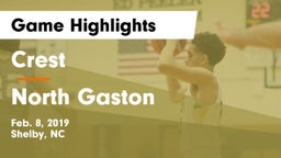 Crest  vs North Gaston  Game Highlights - Feb. 8, 2019