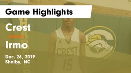 Crest  vs Irmo  Game Highlights - Dec. 26, 2019