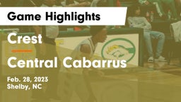 Crest  vs Central Cabarrus  Game Highlights - Feb. 28, 2023
