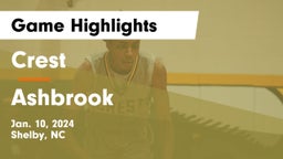 Crest  vs Ashbrook  Game Highlights - Jan. 10, 2024