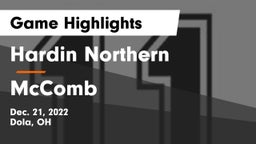 Hardin Northern  vs McComb  Game Highlights - Dec. 21, 2022