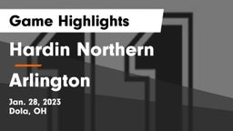 Hardin Northern  vs Arlington  Game Highlights - Jan. 28, 2023