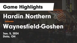 Hardin Northern  vs Waynesfield-Goshen  Game Highlights - Jan. 5, 2024