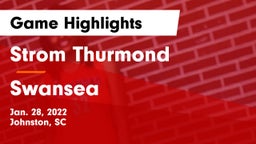Strom Thurmond  vs Swansea  Game Highlights - Jan. 28, 2022