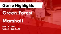 Green Forest  vs Marshall  Game Highlights - Dec. 2, 2021
