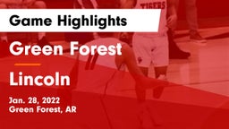 Green Forest  vs Lincoln  Game Highlights - Jan. 28, 2022