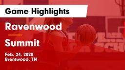 Ravenwood  vs Summit  Game Highlights - Feb. 24, 2020