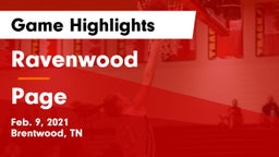 Ravenwood  vs Page  Game Highlights - Feb. 9, 2021
