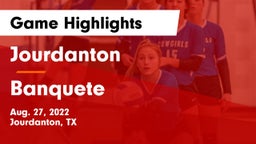 Jourdanton  vs Banquete  Game Highlights - Aug. 27, 2022
