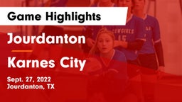 Jourdanton  vs Karnes City  Game Highlights - Sept. 27, 2022