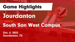 Jourdanton  vs South San West Campus Game Highlights - Oct. 4, 2022
