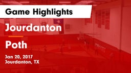 Jourdanton  vs Poth  Game Highlights - Jan 20, 2017