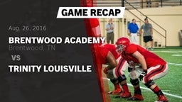 Recap: Brentwood Academy  vs. Trinity Louisville 2016