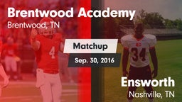 Matchup: Brentwood Academy vs. Ensworth  2016