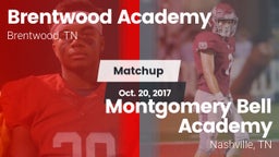 Matchup: Brentwood Academy vs. Montgomery Bell Academy 2017