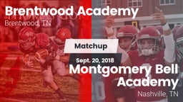 Matchup: Brentwood Academy vs. Montgomery Bell Academy 2018