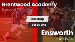 Matchup: Brentwood Academy vs. Ensworth  2018
