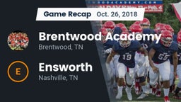 Recap: Brentwood Academy  vs. Ensworth  2018