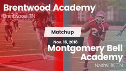 Matchup: Brentwood Academy vs. Montgomery Bell Academy 2018