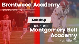 Matchup: Brentwood Academy vs. Montgomery Bell Academy 2019