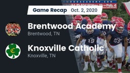 Recap: Brentwood Academy  vs. Knoxville Catholic  2020