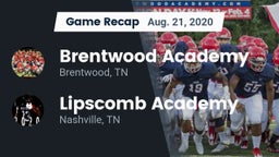 Recap: Brentwood Academy  vs. Lipscomb Academy 2020