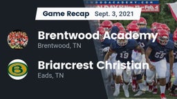 Recap: Brentwood Academy  vs. Briarcrest Christian  2021