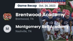 Recap: Brentwood Academy  vs. Montgomery Bell Academy 2023