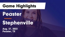 Peaster  vs Stephenville  Game Highlights - Aug. 27, 2022