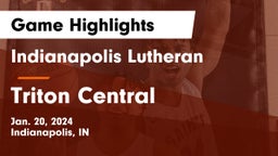 Indianapolis Lutheran  vs Triton Central  Game Highlights - Jan. 20, 2024