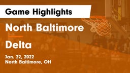 North Baltimore  vs Delta  Game Highlights - Jan. 22, 2022