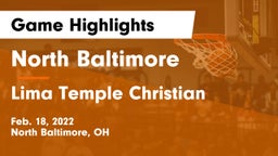 North Baltimore  vs Lima Temple Christian Game Highlights - Feb. 18, 2022