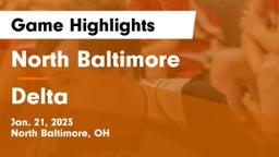 North Baltimore  vs Delta  Game Highlights - Jan. 21, 2023