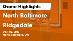 North Baltimore  vs Ridgedale  Game Highlights - Dec. 22, 2023