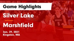 Silver Lake  vs Marshfield  Game Highlights - Jan. 29, 2021