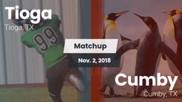 Matchup: Tioga  vs. Cumby  2018