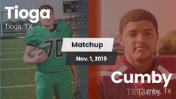 Matchup: Tioga  vs. Cumby  2019