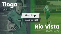 Matchup: Tioga  vs. Rio Vista  2020