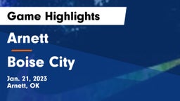 Arnett  vs Boise City  Game Highlights - Jan. 21, 2023