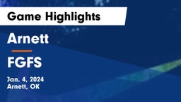 Arnett  vs FGFS Game Highlights - Jan. 4, 2024