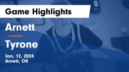 Arnett  vs Tyrone  Game Highlights - Jan. 12, 2024