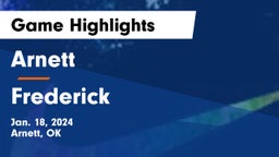 Arnett  vs Frederick  Game Highlights - Jan. 18, 2024