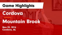 Cordova  vs Mountain Brook  Game Highlights - Nov 23, 2016