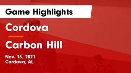 Cordova  vs Carbon Hill  Game Highlights - Nov. 16, 2021