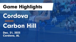 Cordova  vs Carbon Hill  Game Highlights - Dec. 21, 2023